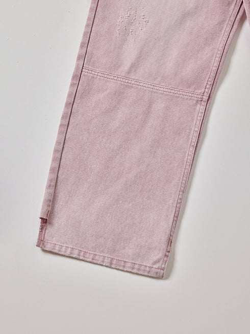 HIGH RISE TUCK WIDE PANTS / PINK /Y252-31064